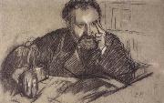 Edgar Degas Study for Edmono Duranty painting